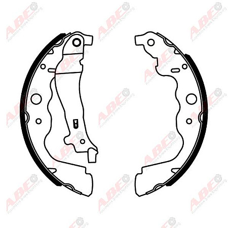 Set saboti frana DACIA LOGAN pick-up US Producator ABE C0R031ABE