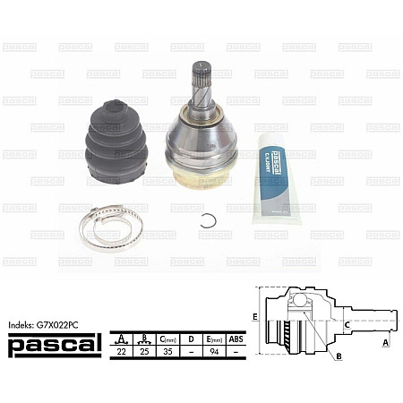 Set articulatie planetara OPEL VECTRA B 36 Producator PASCAL G7X022PC