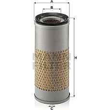 Filtru aer LAND ROVER DEFENDER RANGE ROVER I 2.5D-3.9 11.88-12.98 LAND ROVER DEFENDER (L316), Sabrioleta, 08.1990 - 02.2016 Mann-Filter C 14 160 x