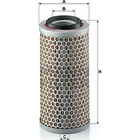 Filtru aer element filtrant VW TRANSPORTER III FENDT 100 AEBI TERRATRAC TRANSPORTER HOLDER A B BS LINDE H20 ZETTE VW TRANSPORTER III (253), Autobuz, 05.1979 - 07.1992 Mann-Filter C 1176/3