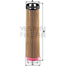 Filtru aer MERCEDES E T-MODEL S211 E W211 2.1D 03.02-07.09 MERCEDES-BENZ E-CLASS (VF211), Cadru de sprijin, 03.2003 - 07.2009 Mann-Filter C 12 178/2