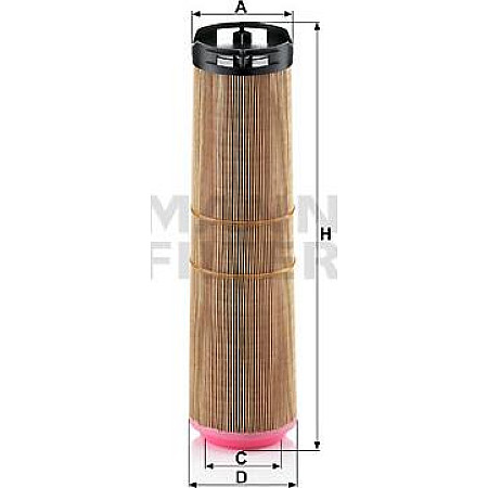 Filtru aer MERCEDES E T-MODEL S211 E W211 2.1D 03.02-07.09 MERCEDES-BENZ E-CLASS (VF211), Cadru de sprijin, 03.2003 - 07.2009 Mann-Filter C 12 178/2