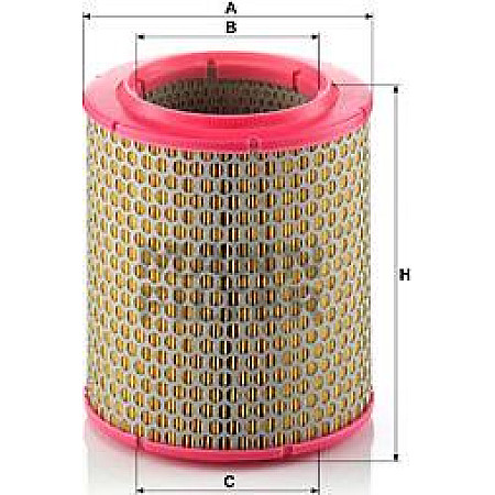 Filtru aer ALFA ROMEO AR 8 (280_), Van, 04.1978 - 12.1989 Mann-Filter C 17 129