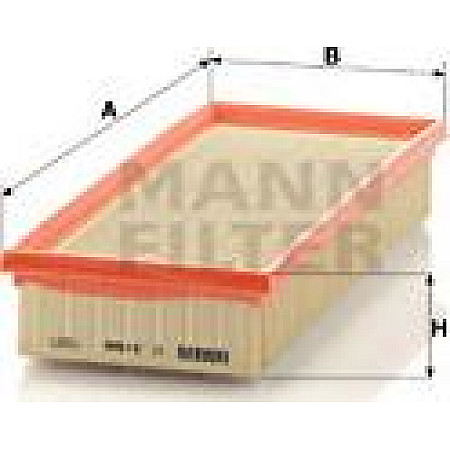 Filtru aer ALFA ROMEO 147 GT 1.6-2.0 01.01-09.10 ALFA ROMEO GT (937_), Compartiment, 11.2003 - 09.2010 Mann-Filter C 3188