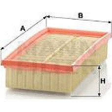 Filtru aer CITROEN C5 C5 II C5 III JUMPY FIAT SCUDO MINI R56 CLUBMAN R55 PEUGEOT 407 EXPERT EXPERT TEPEE 1.6D 05. PEUGEOT EXPERT (VF3A_, VF3U_, VF3X_), Van, 01.2007 - Mann-Filter C 2567