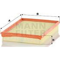Filtru aer VW FOX XL1 0.8DH-1.4 04.05- VW FOX (5Z1, 5Z3, 5Z4), Hatchback, 08.2003 - 10.2015 Mann-Filter C 2880