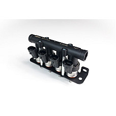 Rampa injector GPL LISTWA WTRYSKOWA GAZU FAZY LOTNEJ TECH-YETI  - 4 cyl. D6  do 60KM/cyl. rezystancja 19 czas otwarcia <2 ms czas zamkniecia <1 ms 45 bara. LPGTECH LPG 0H-WT-LP-0082