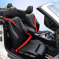 Banda centura de siguranta TUNING, culoare rosie, pret/metru liniar