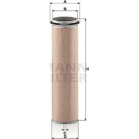 Filtru aer principal DAF F 2100 F 2300 F 2500 F 2800 SB MAN CLA MERCEDES UNIMOG VOLVO A FENDT 600 800 900 URSUS 3 FIAT Series 260, 01.1970 - 12.1983 Mann-Filter CF 1300