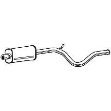 Toba esapamet intermediara CITROEN C4 coupe LA Producator WALKER 23389
