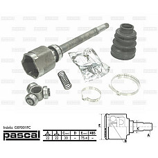 Set articulatie planetara PEUGEOT 206 hatchback 2A/C Producator PASCAL G8P001PC