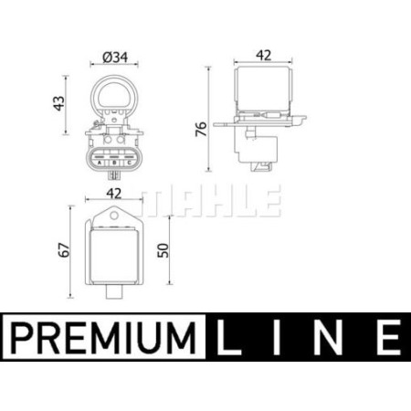 Rezistenta in serie. motor electric ventilator radiator Rezistenta ventilator mai rece se potriveste. OPEL CORSA D 1.4-1.4LPG 07 OPEL CORSA D (S07), Hatchback, 07.2006 - 08.2014 MAHLE CFR 2 000P