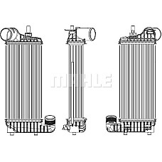 Intercooler, compresor FORD KUGA II (DM2), Crossover, 05.2012 - MAHLE CI 245 000P