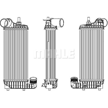 Intercooler, compresor FORD KUGA II (DM2), Crossover, 05.2012 - MAHLE CI 245 000P