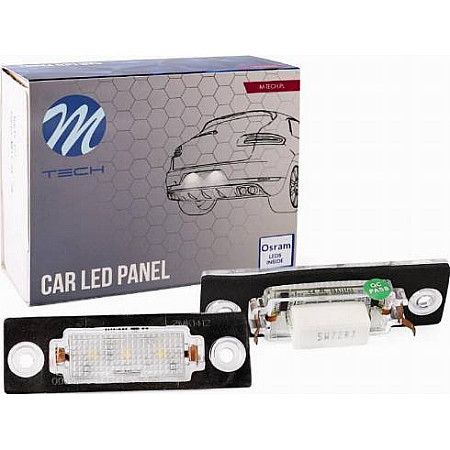 Elemente iluminare Licence plate lamp LED ligght colour. white set 12V with road approval PORSCHE 911 VW GOLF PLUS V JETTA M Tech CLP028