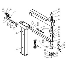 Accesorii si piese pentru dejantoare EVERT arc do ramienia glownego pt ap dejantat 885IT 885IT+PL338 nr ccuesci: 6000591 in schema nr 22 EVERT EVERTZT6000591