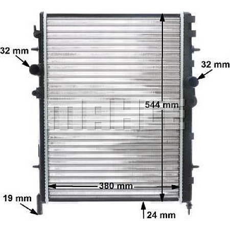 Radiator, racire motor PEUGEOT 206 (2*8HZ*), Van, 04.1999 - 03.2009 MAHLE CR 515 000S