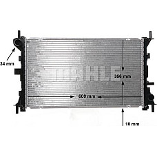 Radiator, racire motor FORD FOCUS (DFW), Sedan, 02.1999 - 11.2009 MAHLE CR 627 000S
