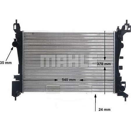 Radiator, racire motor FIAT FIORINO IV (225_), Box/MPV, 01.2007 - MAHLE CR 1121 000S