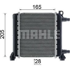 Radiator. racire motor Radiator motor se potriveste. MINI F55 F56 F57 CLUBMAN F54 2.0 MINI Cooper III (F57), Sabrioleta, 11.2014 - MAHLE CR 2596 000P
