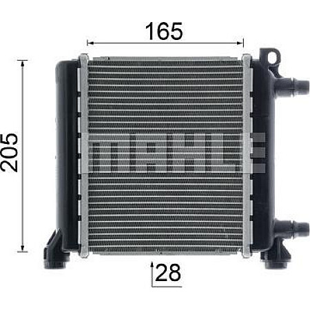 Radiator. racire motor Radiator motor se potriveste. MINI F55 F56 F57 CLUBMAN F54 2.0 MINI Cooper III (F57), Sabrioleta, 11.2014 - MAHLE CR 2596 000P