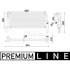 Radiator. racire motor Radiator motor Automat se potriveste. BMW 2 F45 X1 F48 MINI F56 CLUBMAN F54 COUNTRYMAN F60 2.0 MINI Countryman II (F60), Crossover, 10.2016 - MAHLE CR 2319 000P