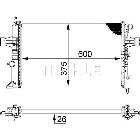 Radiator, racire motor OPEL ASTRA G (F70), Estate Van, 09.1998 - 04.2005 MAHLE CR 227 000S