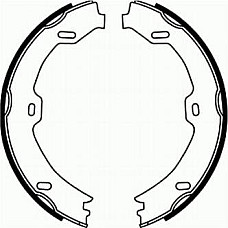 Set saboti frana. frana de mana Sabot frana MERCEDES CLS C219 E T-MODEL S211 E VF211 E W211 E W212 S C215 S C216 MERCEDES-BENZ E-CLASS (VF211), Cadru de sprijin, 03.2003 - 07.2009 ABE CRM007ABE