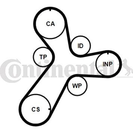 Curea de distributie Timing belt HYUNDAI I30 I40 I CW KONA TUCSON TUCSON-SUV KIA CEED OPTIMA PROCEED SPORTAGE IV SPORTAGE CONTITECH CT 1237