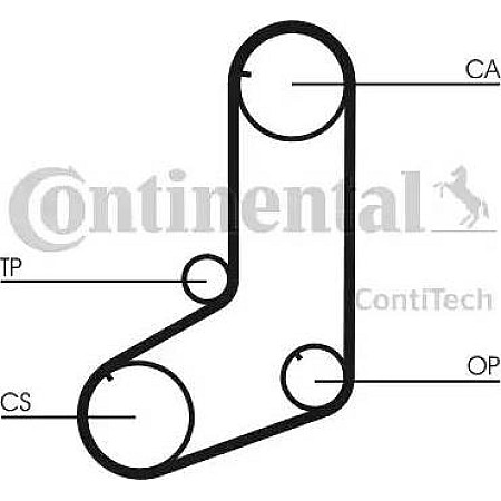 Curea de distributie VOLVO 940 (944), Sedan, 08.1990 - 03.1995 Continental CT825