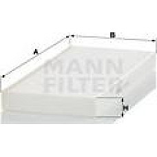 Filtru. aer habitaclu Cabin filter MERCEDES EQV W447 ESPRINTER B910 EVITO TOURER W447 EVITO W447 MARCO POLO CAMPER W447 SP Mann-Filter CU 34 008