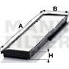 Filtru. aer habitaclu Filtru habitaclu MERCEDES 124 C124 124 T-MODEL S124 124 W124 E A124 E C124 E T-MODEL S124 E MERCEDES-BENZ E-CLASS T-Model (S124), Turism, 06.1993 - 06.1996 Mann-Filter CU 3822-2