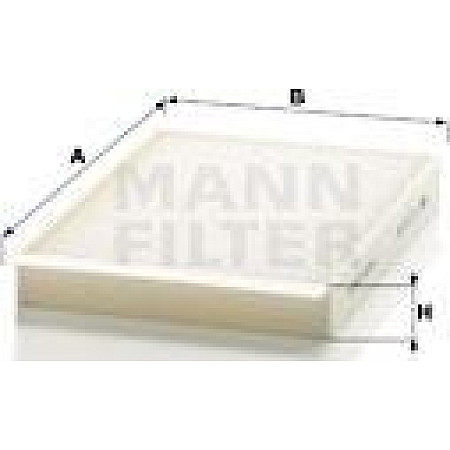 Filtru. aer habitaclu Filtru habitaclu MERCEDES C A205 C C204 C C205 C W205 C T-MODEL S205 CLS C257 E A238 E C238 MERCEDES-BENZ C-CLASS (C204), Compartiment, 01.2011 - Mann-Filter CU 25 002