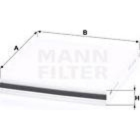 Filtru. aer habitaclu Filtru habitaclu INFINITI FX G NISSAN MURANO I MURANO II MURANO III SENTRA V SKYLINE TEANA MITSUBISHI LANCER V (CB_A, CD_A, CE_A), Sedan, 07.1991 - 12.1996 Mann-Filter CU 22 003