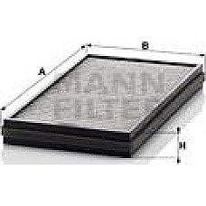 Filtru polen ALPINA B7 (E65), Sedan, 12.2003 - 12.2008 Mann-Filter CUK 3124-2