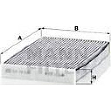 Filtru. aer habitaclu Filtru habitaclu cu carbon activat CITROEN C3 AIRCROSS II OPEL CROSSLAND X CROSSLAND X -LAN CITROEN C3 AIRCROSS II (2C_, 2R_), Van, 06.2017 - Mann-Filter CUK 29 008