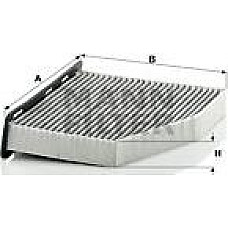 Filtru. aer habitaclu Filtru habitaclu cu carbon activat AUDI A3 Q3 TT SEAT ALHAMBRA ALTEA ALTEA XL LEON LEON SC VW JETTA IV (162, 163, AV3, AV2), Sedan, 04.2010 - Mann-Filter CUK 2939