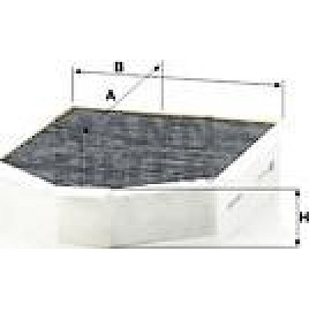 Filtru. aer habitaclu Filtru habitaclu cu carbon activat JAGUAR F-TYPE XK II 2.0-5.0 03.06- JAGUAR XK (X150), Compartiment, 03.2006 - 12.2014 Mann-Filter CUK 26 011