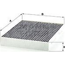 Filtru. aer habitaclu Filtru habitaclu cu carbon activat FORD GALAXY III MONDEO V S-MAX FORD USA EDGE 1.0-2.5H 09 FORD MONDEO V (CE), Hatchback, 09.2014 - Mann-Filter CUK 28 001