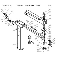 Accesorii si piese pentru dejantoare EVERT Blokada pocuycjonujaca do ramienia glownego pt ap dejantat 885IT 885IT+PL338 nr ccuesci: 6000592 in schema nr 23 EVERT EVERTZT6000592