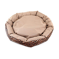 Culcus din material impermeabil pentru caine/pisica, model Animal Print, 77 cm