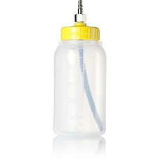 Unelte pentru intretinerea sistemului de  A/C ERRECOM Butelie pt aparat clima 250ml cu capac galben fisa. ERRECOM ER FLK026