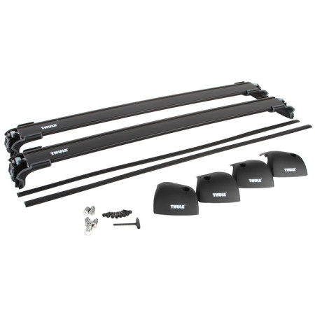 Bara portbagaj, plafon Rack beam with supports 2 pcs aluminium length: 92-1025 cm payload: 75 kg Black THULE WingBar Edge 959620 THULE THU 9596B