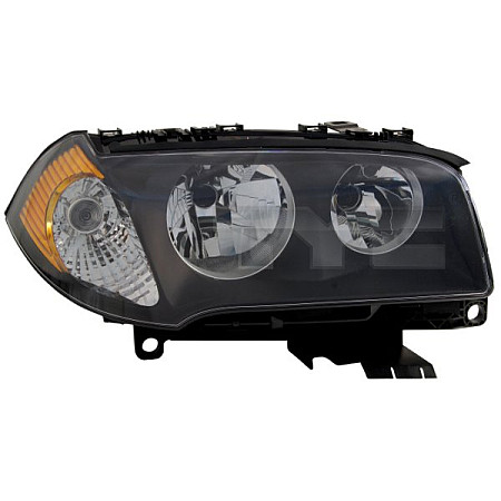 Far Lampa frontala Dreapta H7/H7 electric cu motor culoare insert: negru culoare semnalizator: portocaliu BMW X3 E83 01.04-08.06 TYC TYC 20-0535-05-2