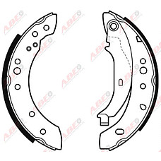 Set saboti frana RENAULT TWINGO II CN0 Producator ABE C0R032ABE