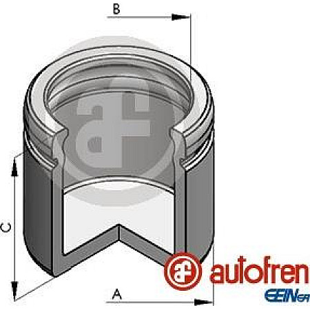 Piston. etrier frana Pistoan etrier Fata 60mm 56mm DS DS 4 DS 5 MERCEDES E A207 ACTROS MP4 - MP5 VOLVO S60 I S60 SAAB 9-3 (YS3F), Sabrioleta, 08.2003 - 02.2015 AUTOFREN SEINSA D025188