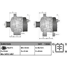 Alternator 14V 130A se potriveste. TOYOTA AVENSIS VERSO PREVIA II RAV 4 II 2.0D 03.01-01.06 TOYOTA RAV 4 II (_A2_), Crossover, 05.2000 - 11.2005 Denso DAN1345