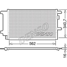 Condensator. climatizare A-C condenser with dryer IVECO DAILY III DAILY IV 2.3D-3.0D 05.99-08.11 IVECO DAILY IV (ZCFC), Cadru de sprijin, 05.2006 - 03.2012 Denso DCN12003