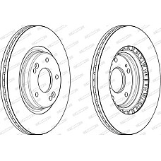 Suport acumulator Set disc de frana 2 buc. Fata Dreapta-Stanga HYUNDAI ELANTRA VI I30 KONA KONA-SUV TUCSON TUC HYUNDAI SONATA V (NF), Sedan, 12.2004 - 11.2012 Ferodo DDF2680C