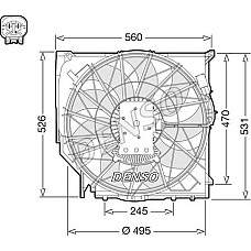 Ventilator. radiator Ventilator radiator cu carcasa BMW 1 E81 1 E82 1 E87 1 E88 3 E90 3 E91 3 E92 3 E93 2.0D 06.0 BMW 1 (3 door) I (E81), Hatchback, 09.2006 - 09.2012 Denso DER05008